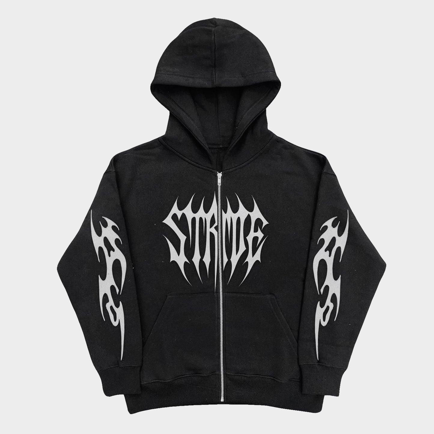 STRIDE | V1 Black/White Zip-Up