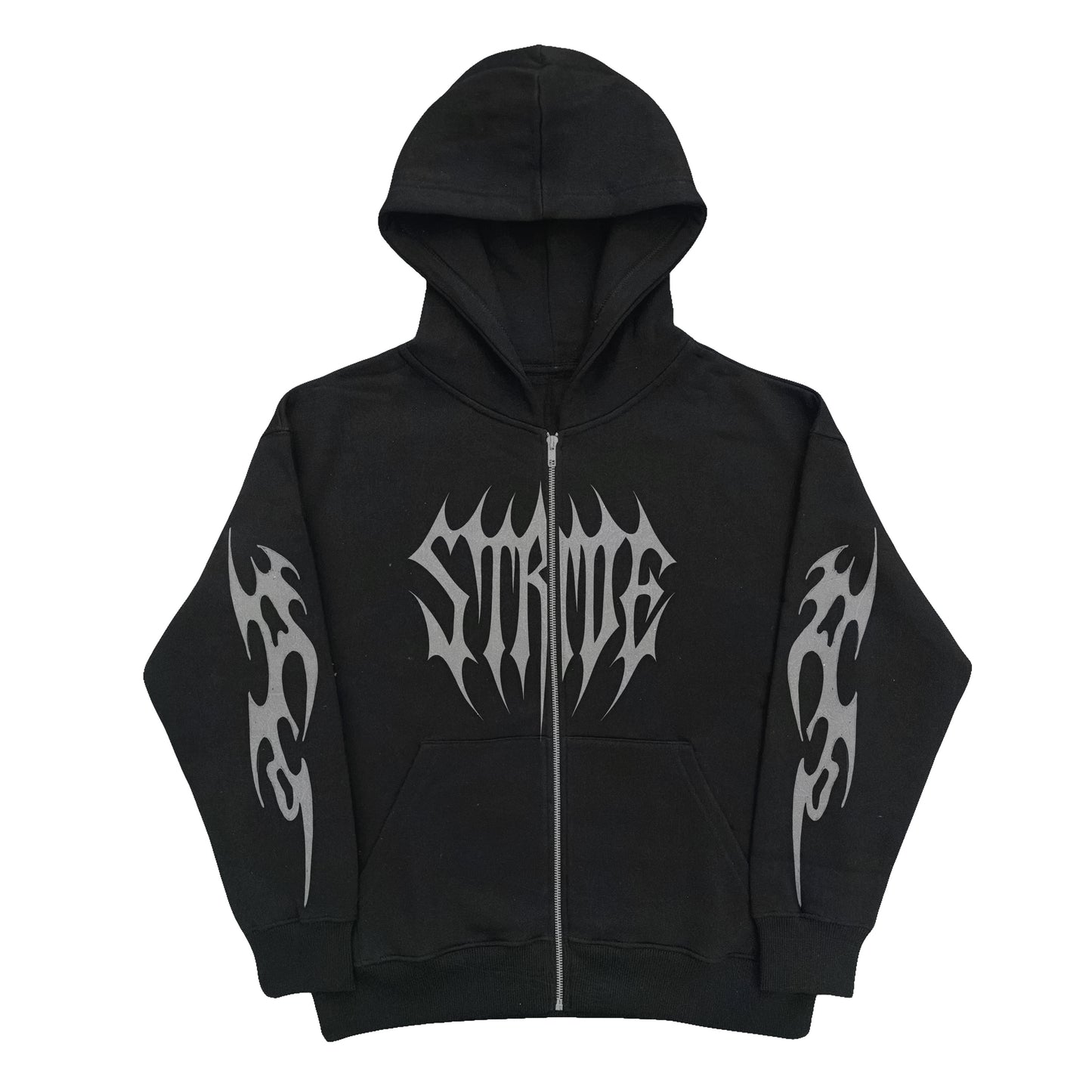 STRIDE | V1 Black/White Spider Zip-Up