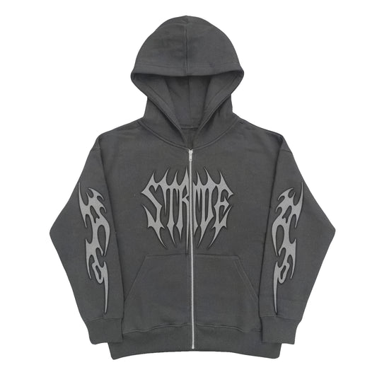STRIDE | V1 Gray/White Spider Zip-Up